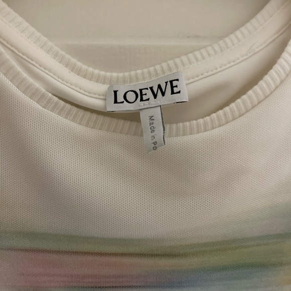 Loewe trompe-l'oeil-print mesh long dress - Picture 7 of 9